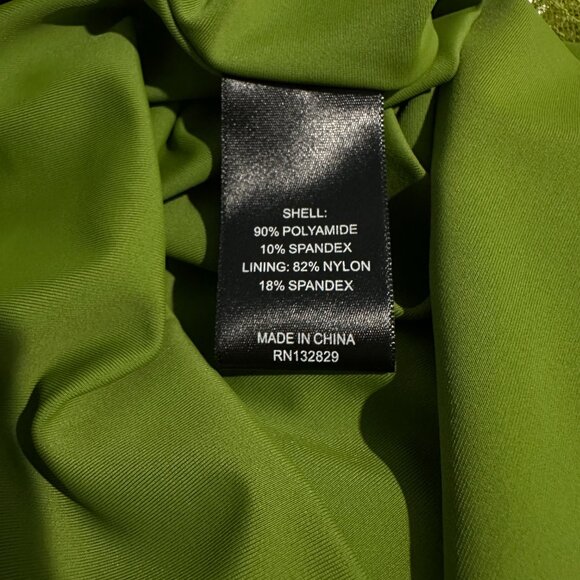 Michael Costello x REVOLVE Lauren Green Maxi Dress High Slit Long Sleeve - Picture 15 of 16